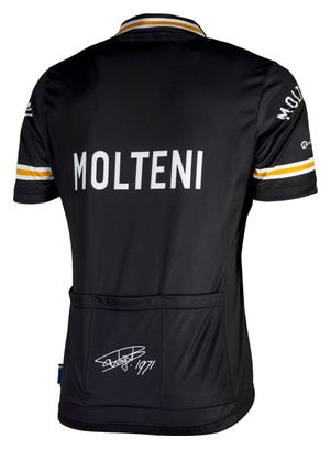 Maillot Manches Courtes Velo Rogelli Molteni - Homme - Noir