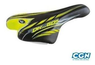 selle enfant junior 20/24 pouces monte grappa 998 ok go noir/jaune avec chariot de selle