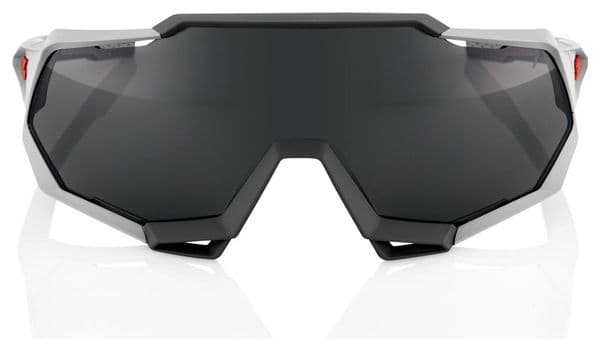 100% Speedtrap Sunglasses Soft Tact Stone Grey / Smoke Lens
