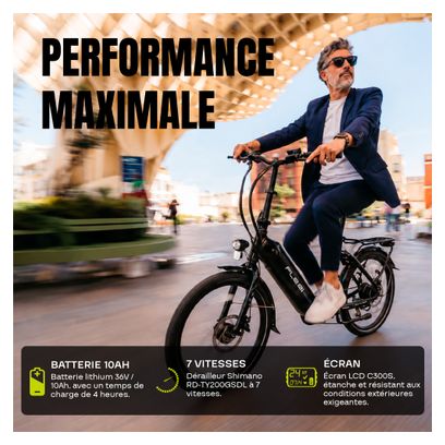 Vélo électrique pliant Swan XLite | 70 km | 10 4 Ah | 20”