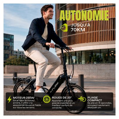 Vélo électrique pliant Swan XLite | 70 km | 10 4 Ah | 20”