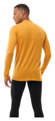 Compressport Lauf-T-Shirt mit halbem Reißverschluss, Winter Orange, Herren
