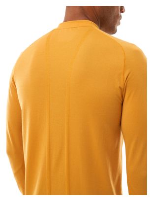 Compressport Lauf-T-Shirt mit halbem Reißverschluss, Winter Orange, Herren