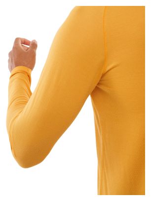 Compressport Lauf-T-Shirt mit halbem Reißverschluss, Winter Orange, Herren