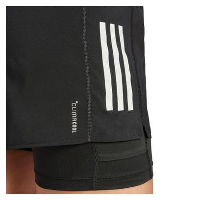 Pantaloncini adidas Own The Run 3in Black Donna 2 in 1