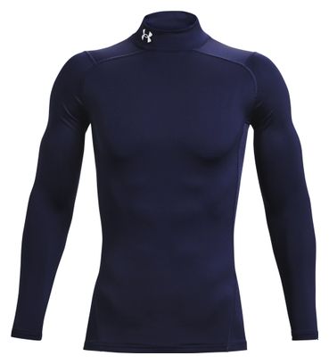 Under Armour ColdGear Armour Langarm-Kompressionstrikot Blau