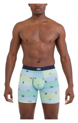 Boxer Saxx Vibe Xtra Soft Comfort Brief Fly blu/verde da uomo