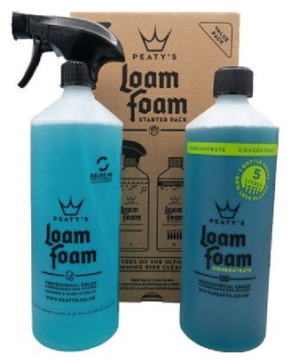 Kit de limpieza de Peaty: Loam Foam 1L / Loam Foam Concentr 1L