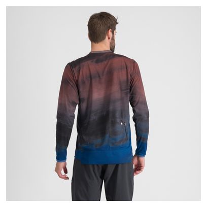 Sportful Flow Giara Maglia a maniche lunghe Blu/Rosso