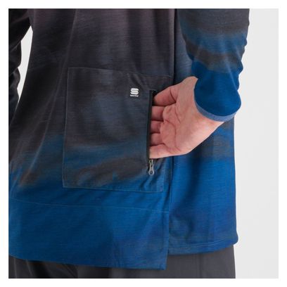 Sportful Flow Giara Maglia a maniche lunghe Blu/Rosso