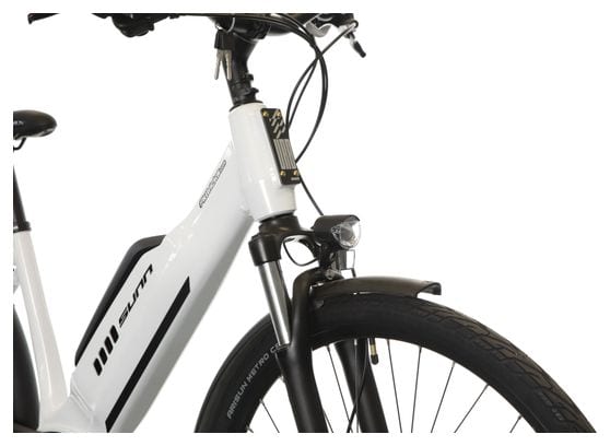 Beursfiets - Sunn Urb Start MicroShift Elektrische Stadsfiets 8V 400 Wh 700 mm Wit 2023