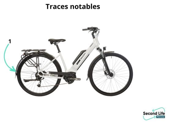 Bicicleta de Exhibición - Sunn Urb Start MicroShift Bicicleta Eléctrica de Ciudad 8V 400 Wh 700 mm Blanca 2023