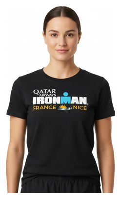 Ironman Frankrijk Nice Zwart Korte Mouw T-shirt