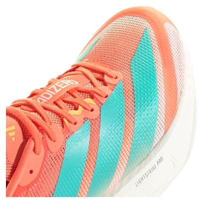 Chaussures Running adidas Adizero Boston 13 Orange/Bleu Femme
