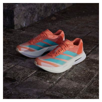 Chaussures Running adidas Adizero Boston 13 Orange/Bleu Femme