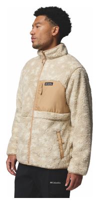 Heren Columbia Sherpa Reversible Winterpas Beige Fleecejas