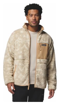 Heren Columbia Sherpa Reversible Winterpas Beige Fleecejas