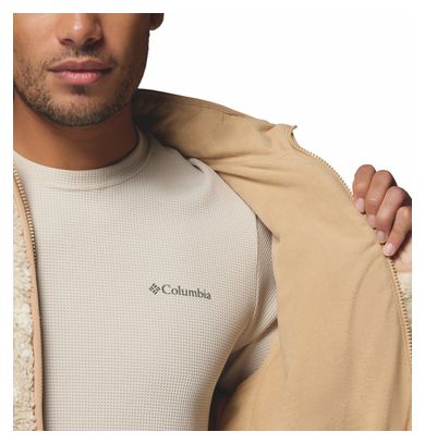 Heren Columbia Sherpa Reversible Winterpas Beige Fleecejas