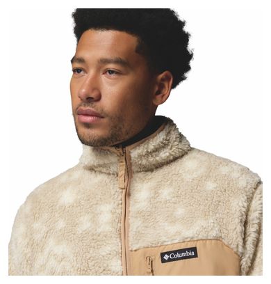 Heren Columbia Sherpa Reversible Winterpas Beige Fleecejas