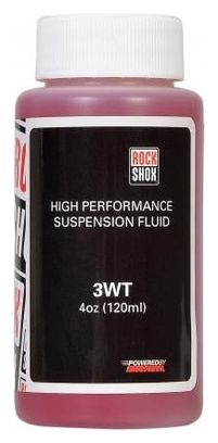 ROCKSHOX Huile PIT STOP haute performance 3 WT pour amortisseur 120 ml