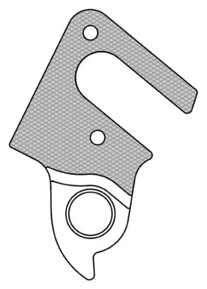 Patte de derailleur alu Marwi cube gh - 288 (vendu a l'unite)