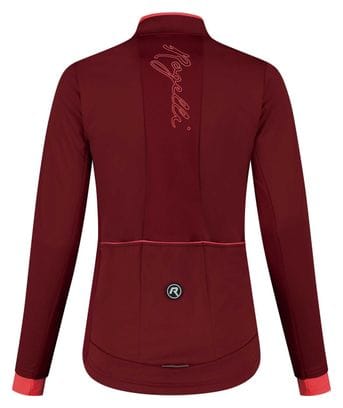 Veste Velo Hiver Rogelli Essential - Femme - Bordeaux/Corail