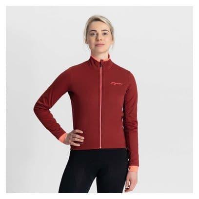 Veste Velo Hiver Rogelli Essential - Femme - Bordeaux/Corail