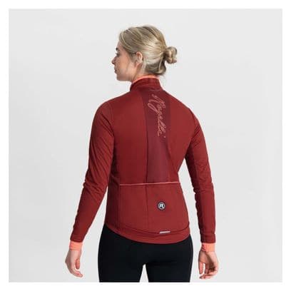 Veste Velo Hiver Rogelli Essential - Femme - Bordeaux/Corail