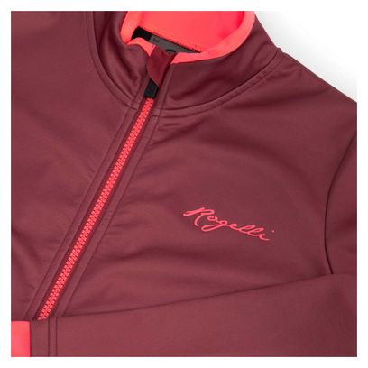 Veste Velo Hiver Rogelli Essential - Femme - Bordeaux/Corail