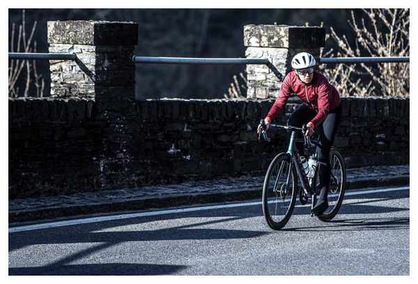 Veste Velo Hiver Rogelli Essential - Femme - Bordeaux/Corail