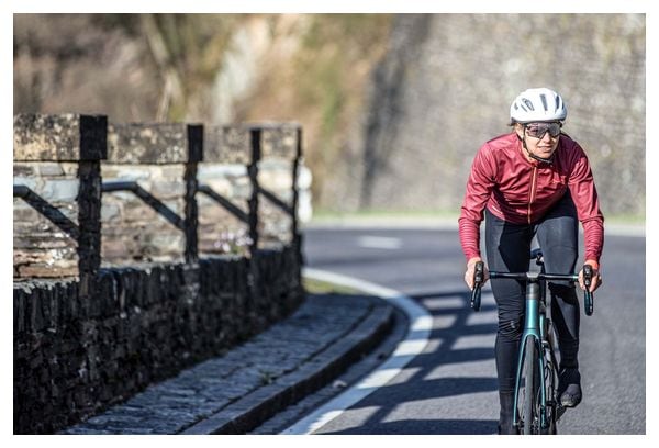 Veste Velo Hiver Rogelli Essential - Femme - Bordeaux/Corail