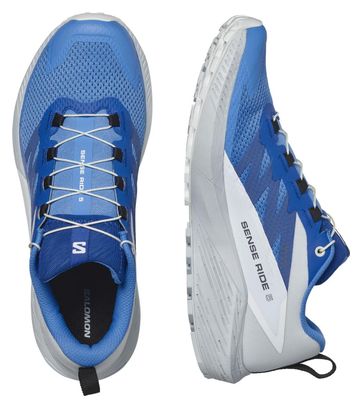 Salomon Sense Ride 5 Trail Shoes Blue/White