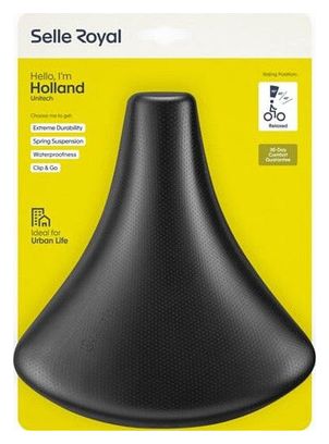 Selle Royal Selle vélo Holland Unitech noir