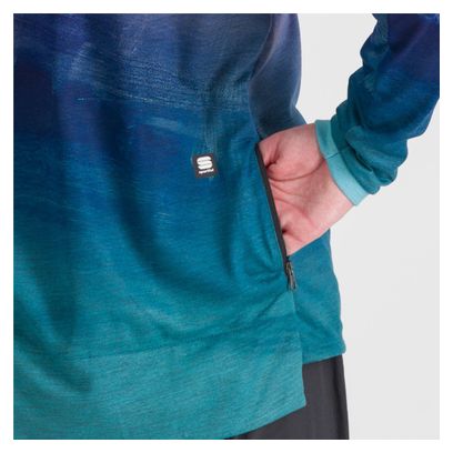 Maglia a manica lunga Sportful Flow Giara Donna Blu/Rosa M