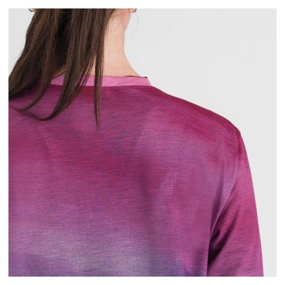 Maglia a manica lunga Sportful Flow Giara Donna Blu/Rosa M