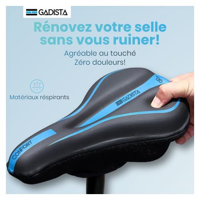 Housse de Selle de Vélo en Gel  Couvre Selle Velo Ultra Confortable pour VTT  Vélo de Route  E-Bike  et Vélo Spinning - Hommes et Femmes