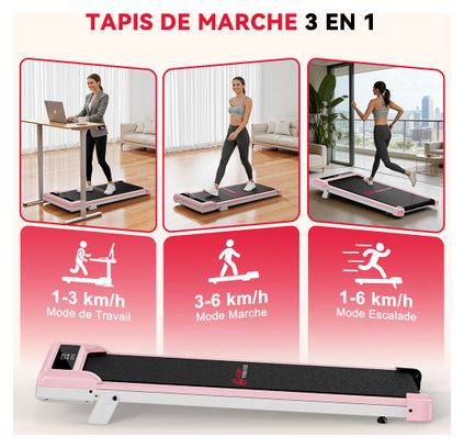 Tapis de marche Fitness Z3 compact sous bureau Rose