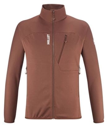 Forro polar marrón Millet Lokka III para hombre