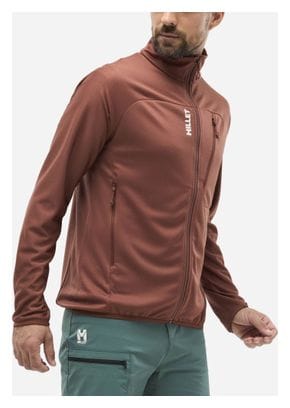 Forro polar marrón Millet Lokka III para hombre