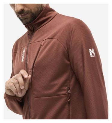 Forro polar marrón Millet Lokka III para hombre