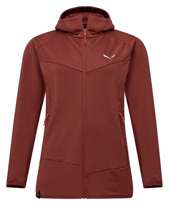 Salewa Puez Altavia Women's Hooded Fleec Red