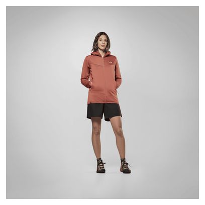 Salewa Puez Altavia Women's Hooded Fleec Red