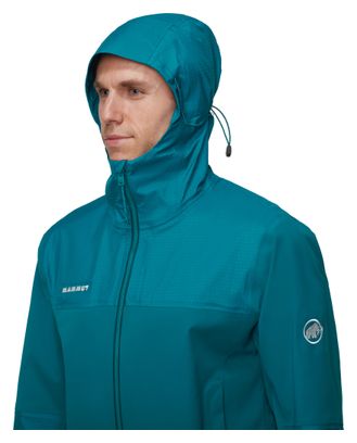 Mammut Ducan Guide Hooded Waterdichte Jas Blauw