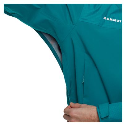Mammut Ducan Guide Hooded Waterdichte Jas Blauw