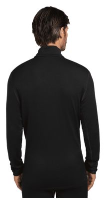 Baselayer 1/2 zip Icebreaker Merino 260 Tech Noir Homme