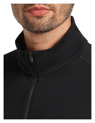 Baselayer 1/2 zip Icebreaker Merino 260 Tech Noir Homme