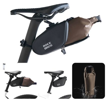 Sacoche de vélo extensible avec poche intérieure