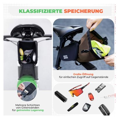 Sacoche de vélo extensible avec poche intérieure
