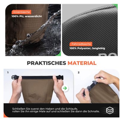 Sacoche de vélo extensible avec poche intérieure
