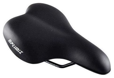 selle loisir optimiz confort mixte noir rail acier (251 x 283mm)